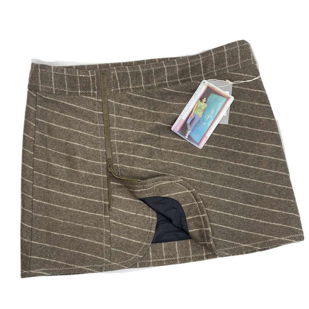 Purnell Skirt Women 10 Santa Barbara Work Wear Woolies Wrapper Delight Brown NWT